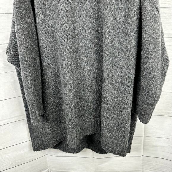Banana Republic Womens XXL Phoebe Oversized Wool Cotton Grandpa Cardigan Gray - Picture 7 of 10